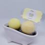 Handgemachte Badekugel "Yellow Splash" Handgemachte Badekugel "Yellow Splash"