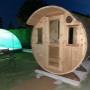 Saunafass 300 cm mit Vorraum und 40 cm Vordach
http://www.sisu-sauna.at/Sauna/Barrel/FDiscount300.html