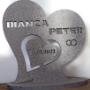 Hydro Power cut_Hochzeitsgeschenk_personalisiertes Herz  aus Granit