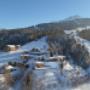 Winterpanorama Romantik Aparthotel Sonnleitn mit Skipiste und Bergbahn Ski in - Ski out