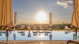 Outdoor Pool mit Panorama Hotel Liebmann