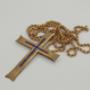 Kreuz eines geistlichen an Kette, Silber