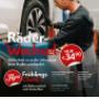 Räder-Wechsel nur € 34,90 und mit Frühlings-Check nur € 79,90