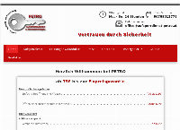 Website von Aufsperrdienst Petro
