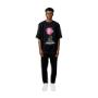 ROSE T-SHIRT BLACK MALE FRONT