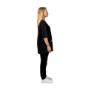 ROSE T-SHIRT BLACK FEMALE SIDE