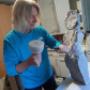 bei der Arbeit