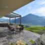 Große Terrasse mit Whirlpool und Panoramablick