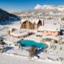 Außenansicht Wellness Hotel ...liebes Rot-Flüh im Winter - Bergpanorama - Freibad - Hotelanlage Außenansicht Wellness Hotel ...liebes Rot-Flüh im Winter - Bergpanorama - Freibad - Hotelanlage