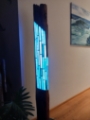 Holz Glas Licht Skulptur