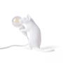 Seletti Maus Lampe in Weiß mit Glühbirne – modernes Designobjekt und außergewöhnliche Tischlampe, exklusiv bei Répertoire Wien.