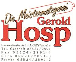 Die Meistermetzgerei Gerold Hosp