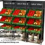 Obst und Gemüseregale