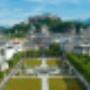 Mirabellgarten mit Blick Festung Hohensalzburg Mirabellgarten mit Blick Festung Hohensalzburg
