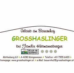 Ferienhof Grosshaslinger Fam Hüttmannsberger