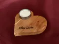 Herz gelasert mit Ökoteelicht