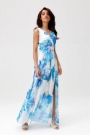 Maxikleid mit Blumendruck und elegantem Beinschlitz