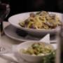 Spaghetti alle Vongole mit frischen Muscheln, Kräutern und Weißwein in der Trattoria Margareta im Schlossquadrat Wien – feine Pasta im modernen italienischen Restaurant.