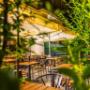 Gemütlicher Gastgarten des Café Restaurant Billroth in 1190 Wien – Ihr einladendes Restaurant für ein entspanntes Abendessen in Döbling.
